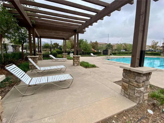 Community pool patio