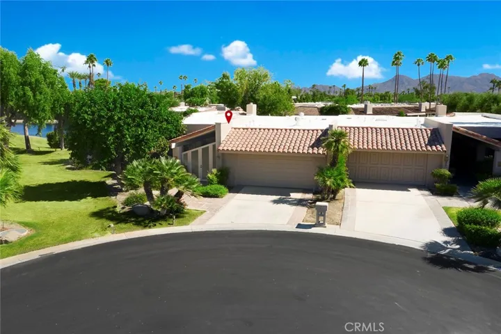 Overhead view of front of property
