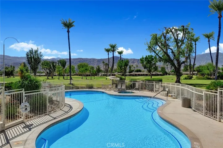 Community pool across the street