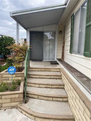 Concrete front steps