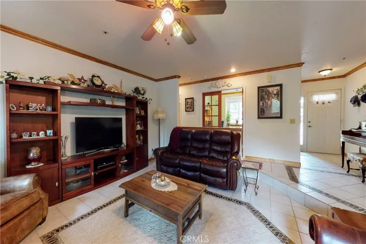 Step Down Living Room with Fireplace
