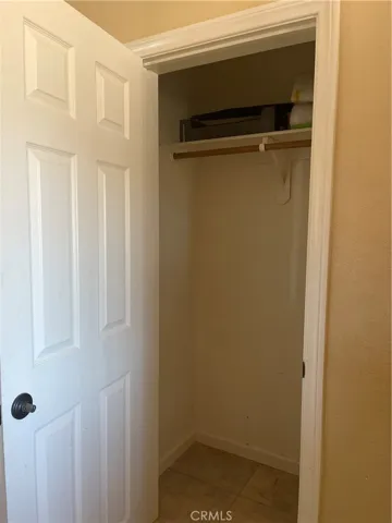 Coat closet in entry