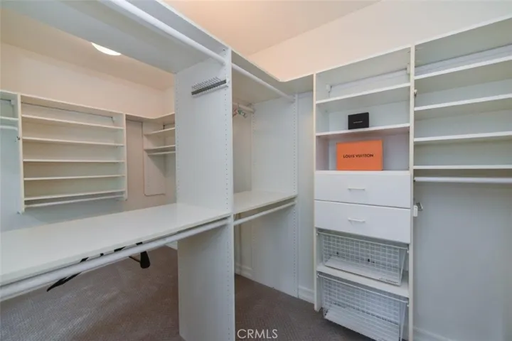 big walking closet in master