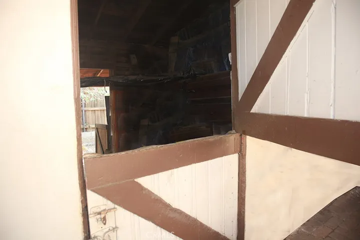 Stable two entry-paddock in background