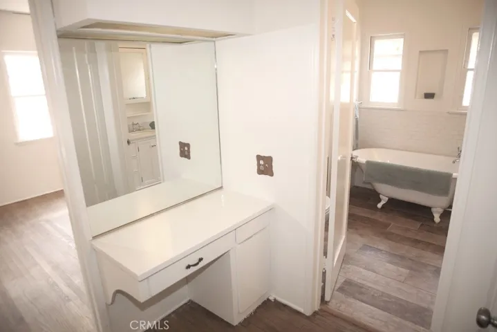 Vanity/Desk in Hallway - Linen Closet in hallway too!