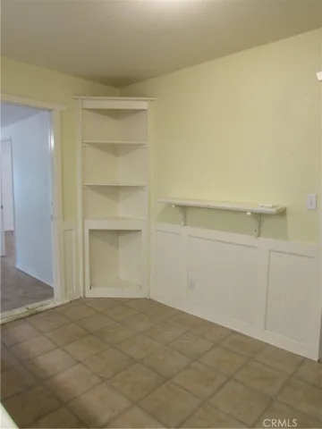 Built in shelf in the kitchen