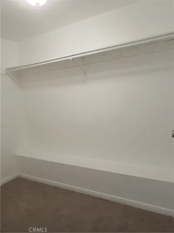 Master bedroom has a good sized walk in closet