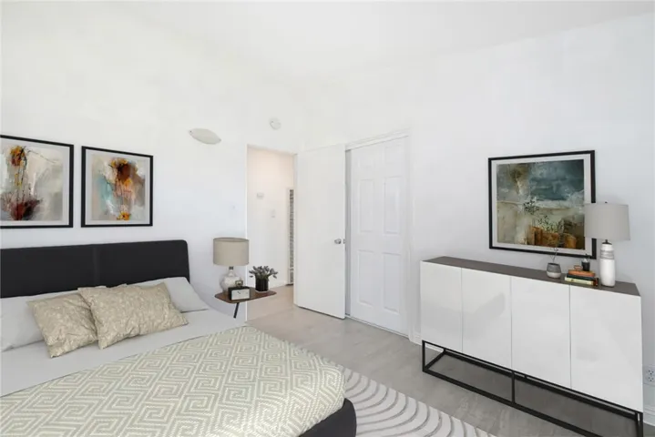 Virtually staged bedroom #1 with en-suite 3/4 bath.