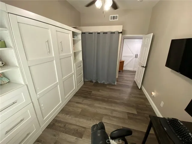 Spare room used as office