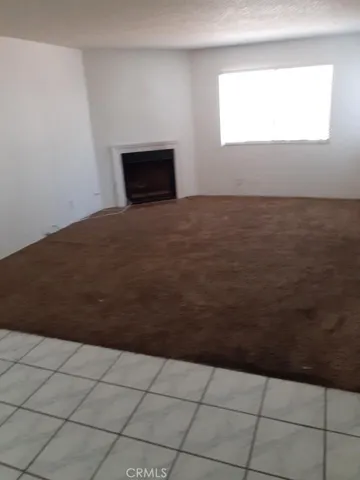 Living room with fireplace