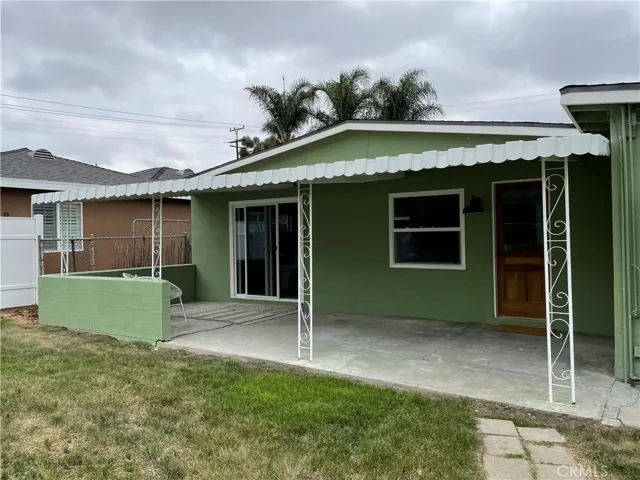 Covered patio