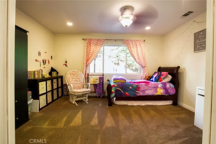 Double door entrance to third bedroom or potential office