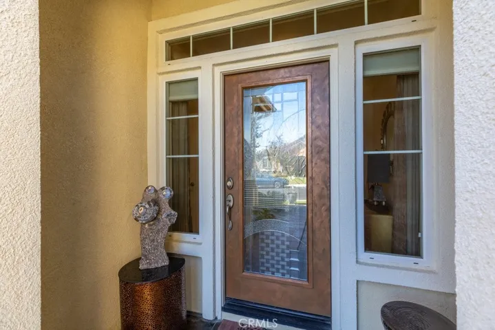 Stunning custom designed door with glass inserts