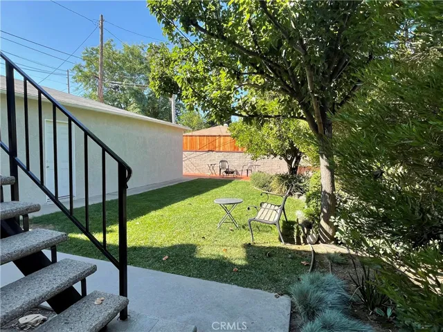 Backyard towards back wall