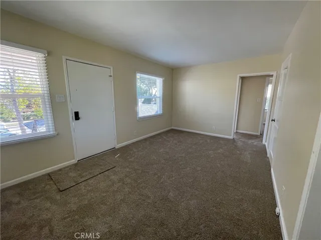 Living room with new carpet and paint