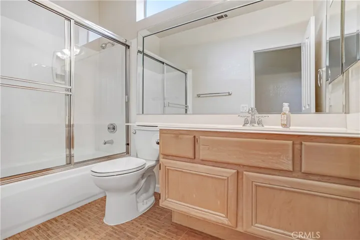 Hallway bath is a full bath.