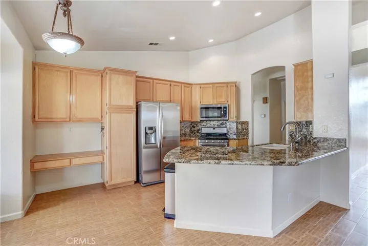 Kitchen with work nook