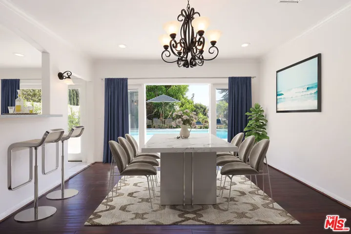 Dining Room Looks out to Patio