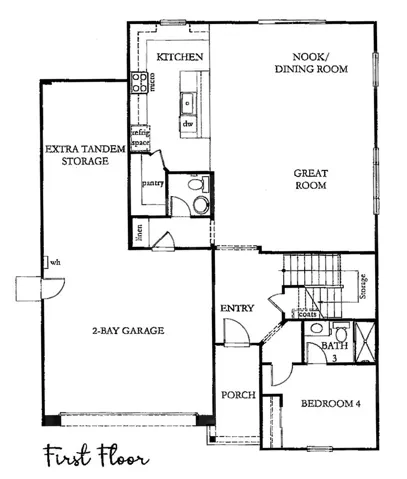 Residence 2 - Level 1 Floorplan
