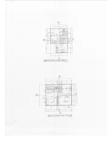 Floorplans of ADU'S