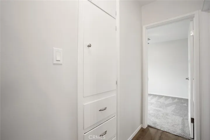 Built in storage in hall