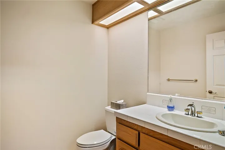 Half bathroom on first level