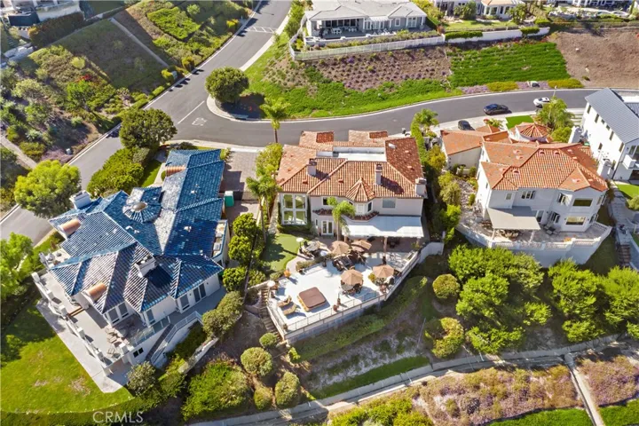 Another Aerial View of Backyard and Deck
