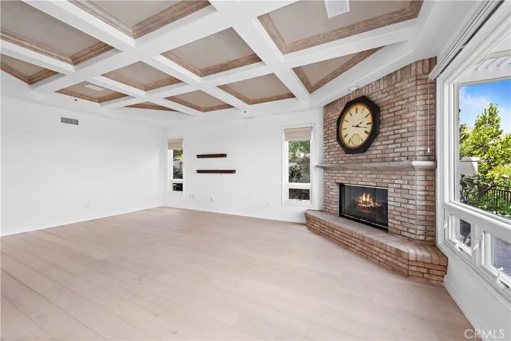Dramatic Fireplace in Family Rom