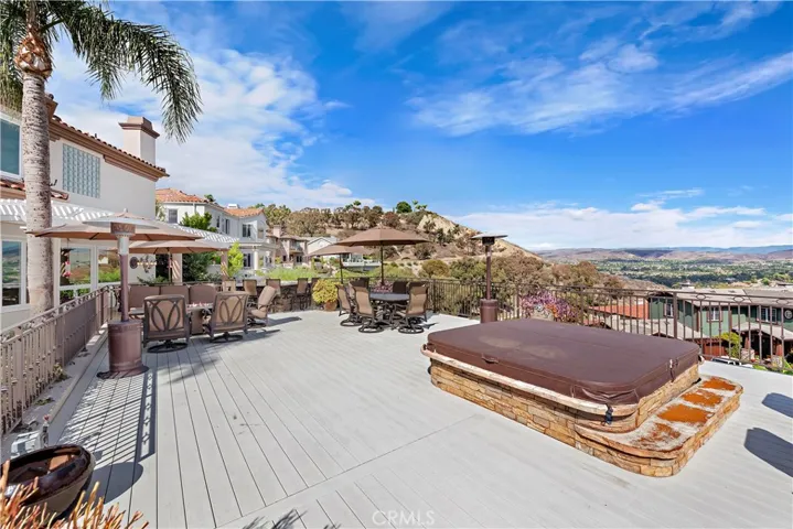 Deck Spa with Hills and Ocean Views