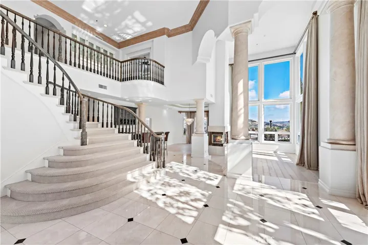 Marble Entry Floors - High Ceilings