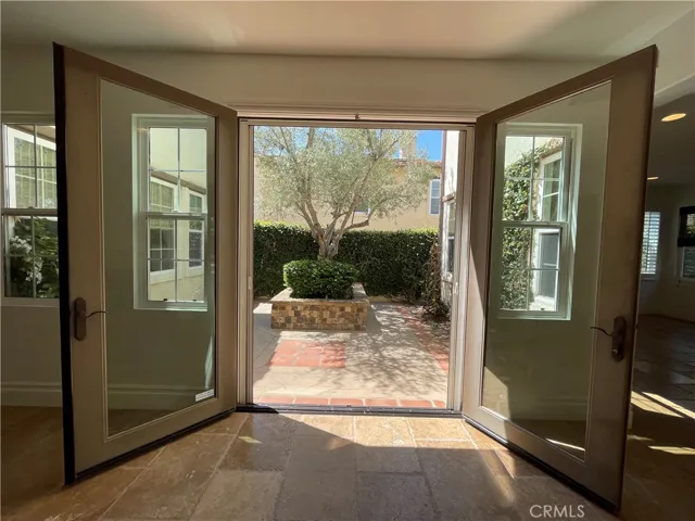 French Doors leading to the Center Courtyard