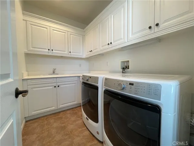 Spacious upstairs laundry room