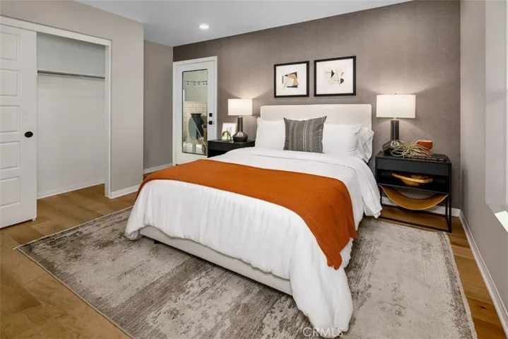 Model home first floor bedroom used for representational purposes only.