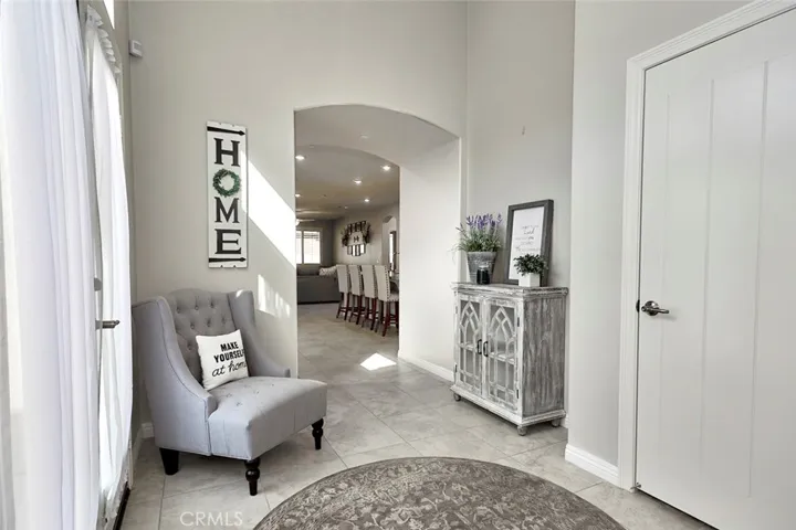 Bright & Airy Foyer.  All interior doors are farmhouse panel doors