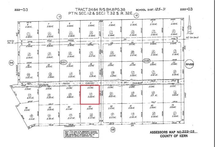 0 S/w Cor. Pinon Cnyn Rd & Quail Canyon Rd, Tehachapi, California 93561