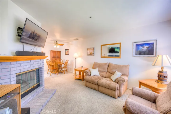 Living Room with Fireplace