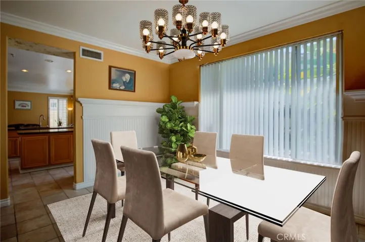 Dining Room - Virtually staged to give different look and feel