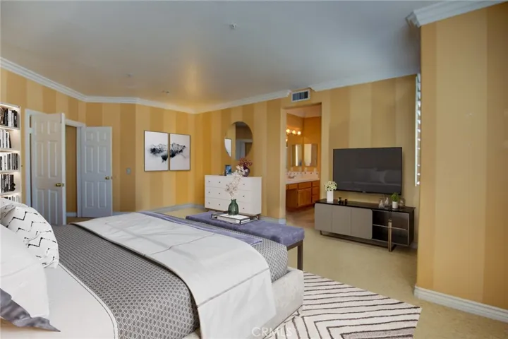Master Bedroom - Virtually staged to give different look and feel