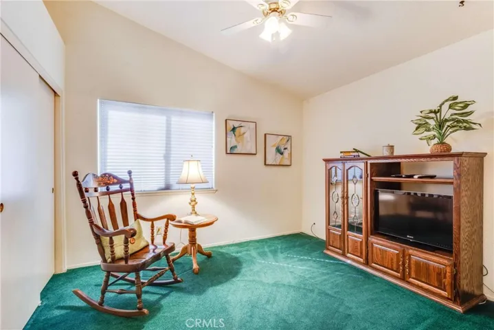 Fourth bedroom set up as a TV room.