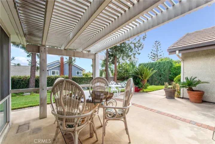 The outdoor patio to enjoy the back yard.