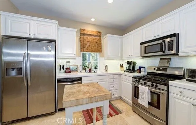Kitchen with stainless appliances