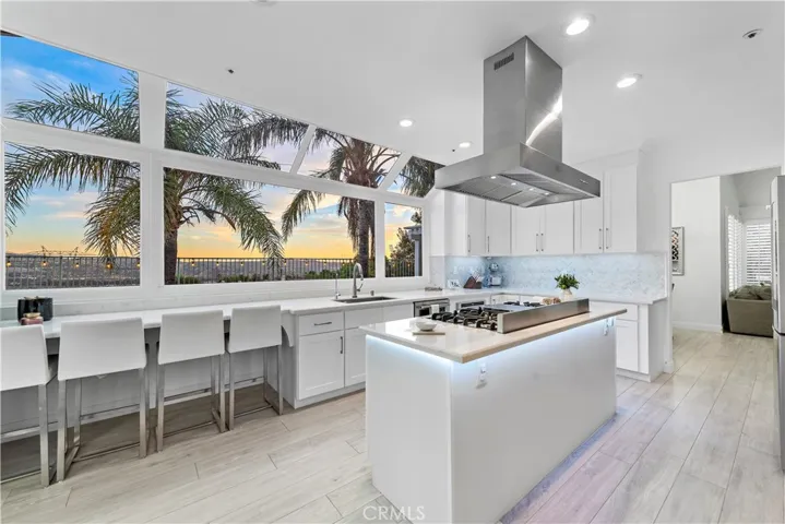 Stunning remodeled kitchen with gorgeous views