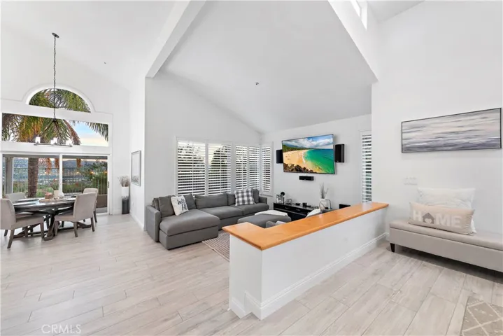 Bright and open formal living and dining room