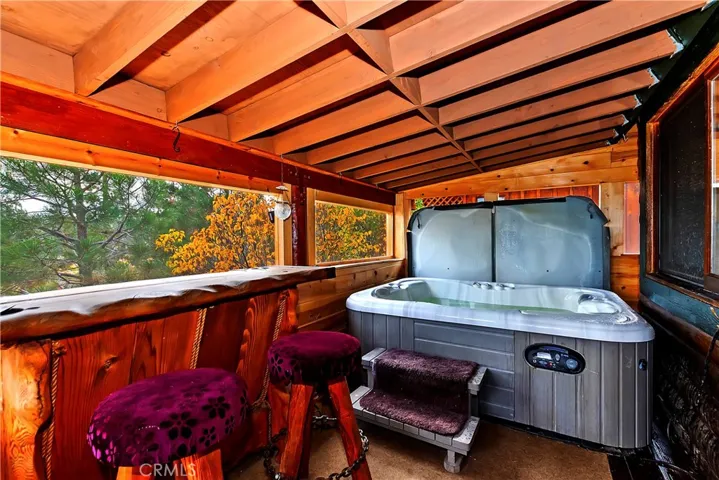 COVERED JACUZZI -- FRONT PORCH