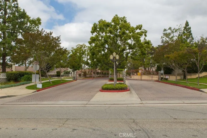 The Acacia Community is gated along Mountain Avenue.