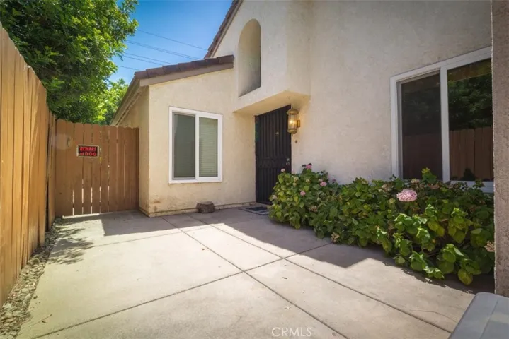 Front entryway with desirable, private courtyard.
