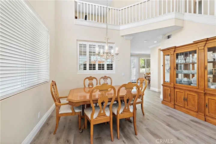 The spacious dining room offers room for all your dining needs and some privacy if needed.