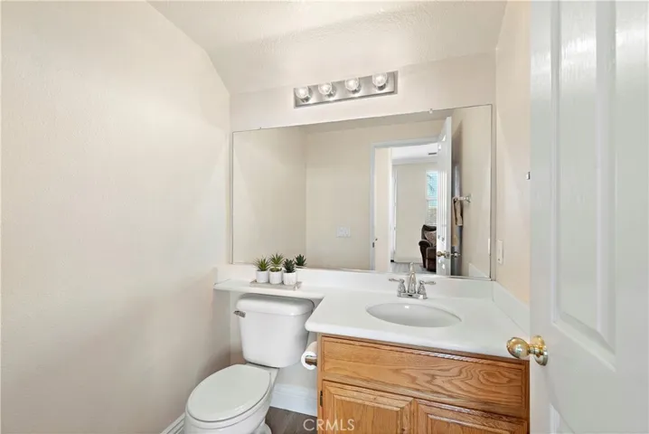 Downstairs powder room.