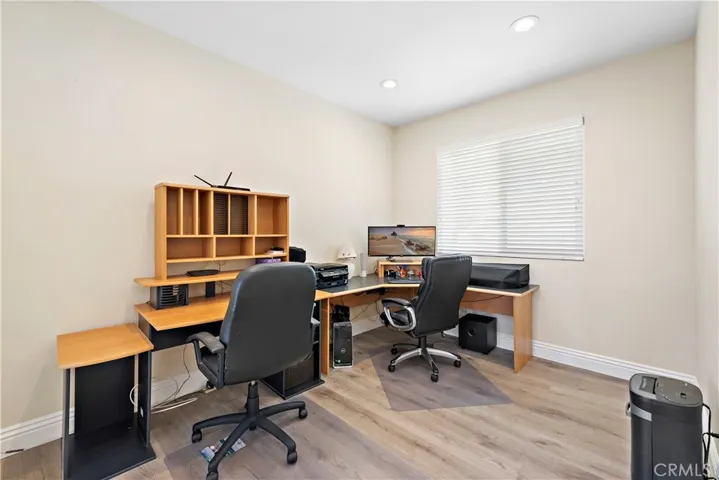 The open loft is currently used as an office but the builder had an option to make this a 4th bedroom so converting it is an easy option which many neighbors with this plan have done.