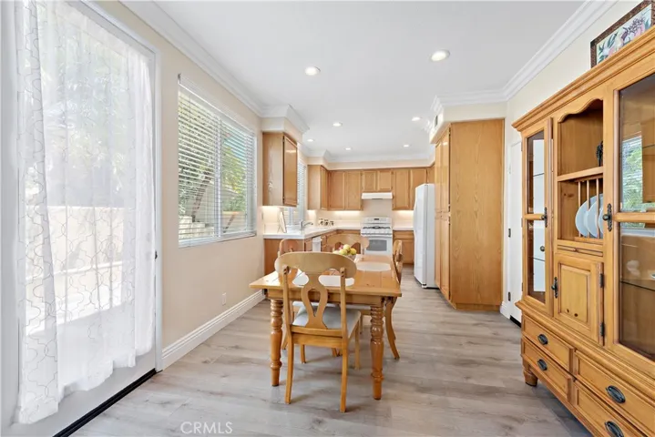 This separate eating area is perfect for informal dining and everyday meals. It's adjacent to the kitchen which is ideal.